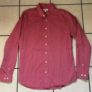 Express Extra Slim Button Up Long Sleeved Shirt